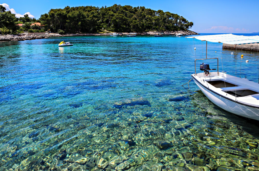 Along the southern coast of the island of Korcula, known also for its old growth forests because Venice did not have access to the island ---controlled by the Republic of Dubrovnik-- to plunder the trees for its boat building industry during the Renaissance. 