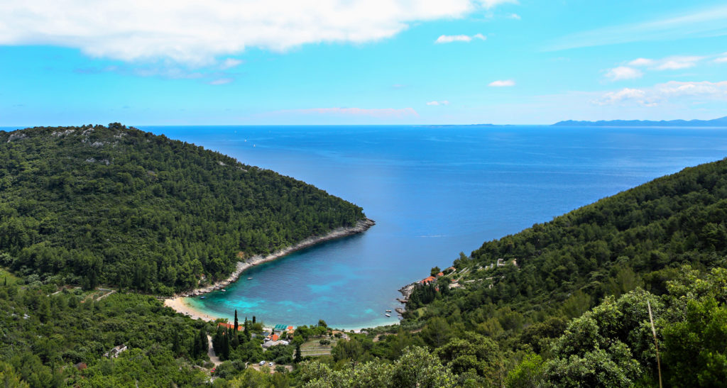 One of the many hidden bays and beaches... this one on Korcula.